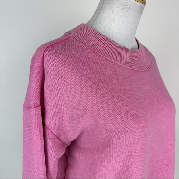 Aerie Pink Crewneck Sweatshirt Size Medium - Picture 5 of 13
